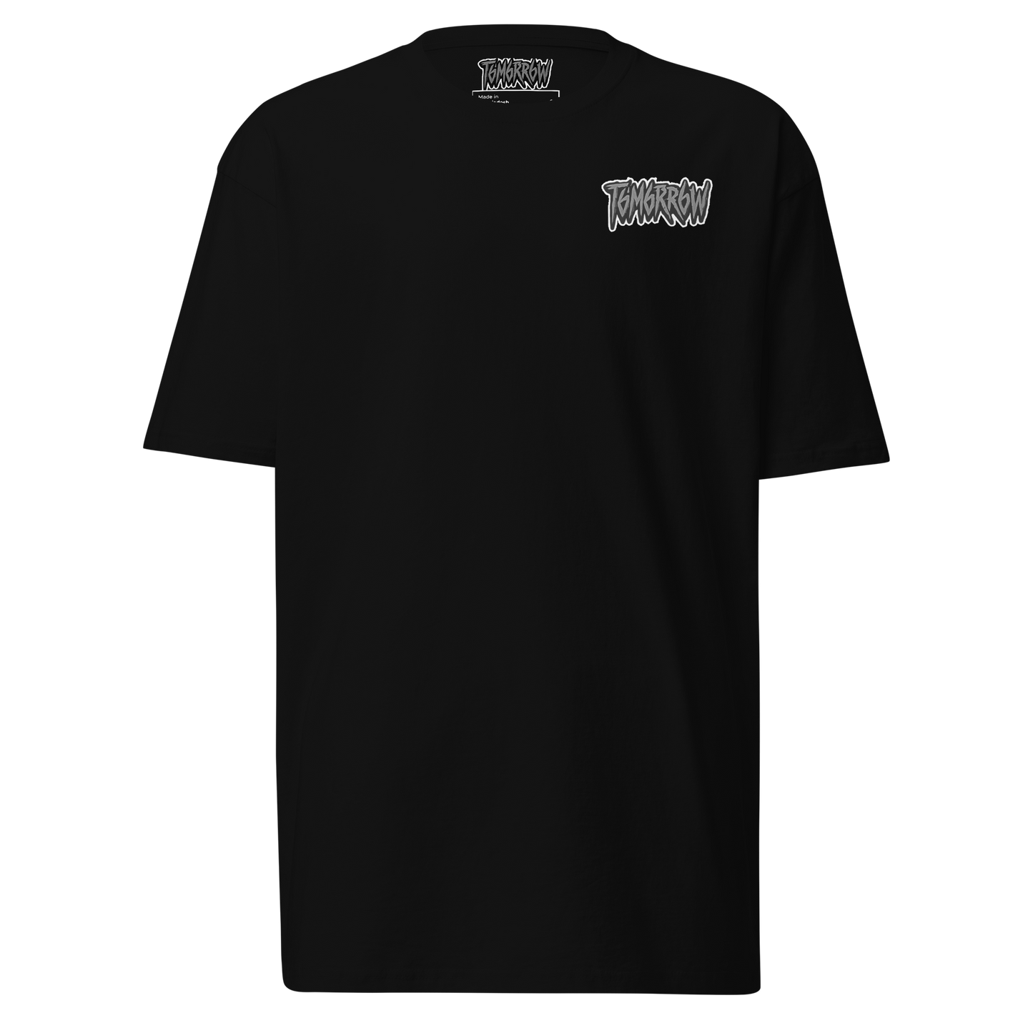 t6m6rr6w Fighter Legacy Premium Heavyweight Tee black - underground streetwear boxing shirt with distressed FIGHTER back graphic and brand logo front.